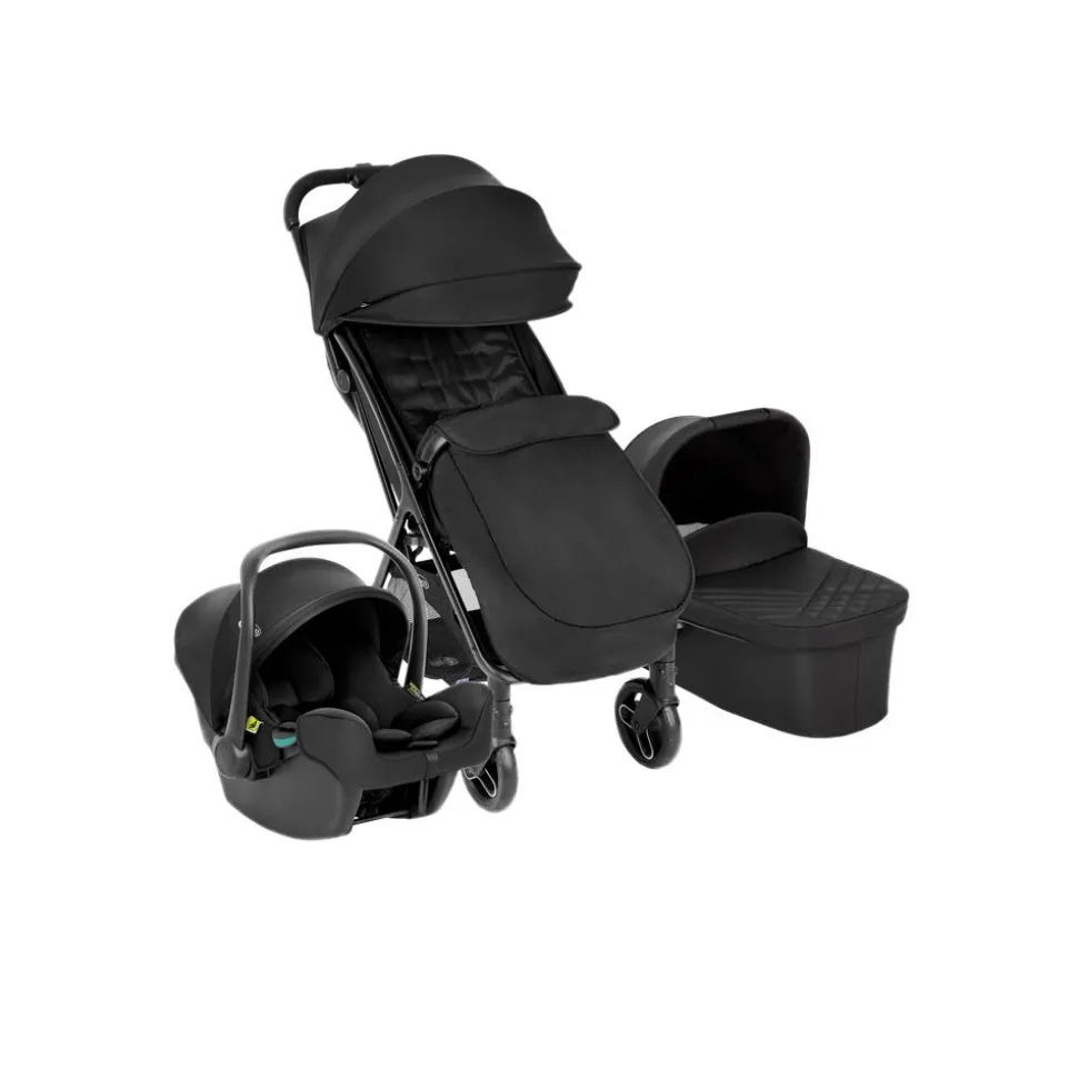 Poussette trio myavo + siège auto snuglite + nacelle midnight