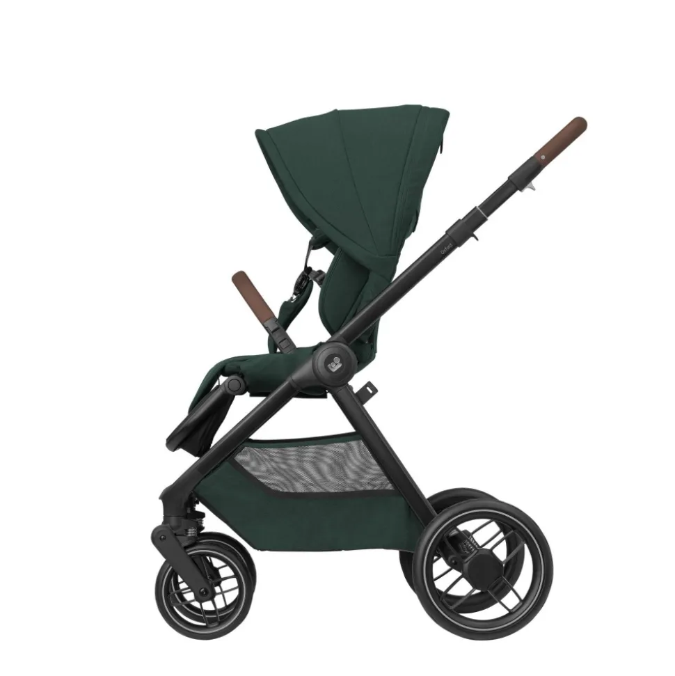 Poussette trio oxford + siège auto pebble 360 pro 2 + nacelle sense twillic green + base familyfix 360 pro