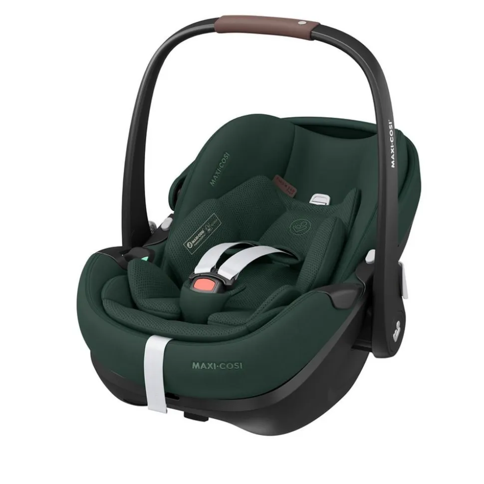 Poussette trio oxford + siège auto pebble 360 pro 2 + nacelle sense twillic green + base familyfix 360 pro