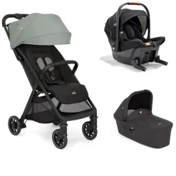Poussette trio pact pro abyss vert + siège auto sprint eclipse + nacelle ramble shale noir