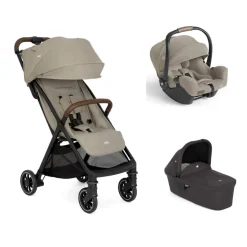 Poussette trio pact pro oak + siège auto i-starter sandstone + nacelle ramble shale