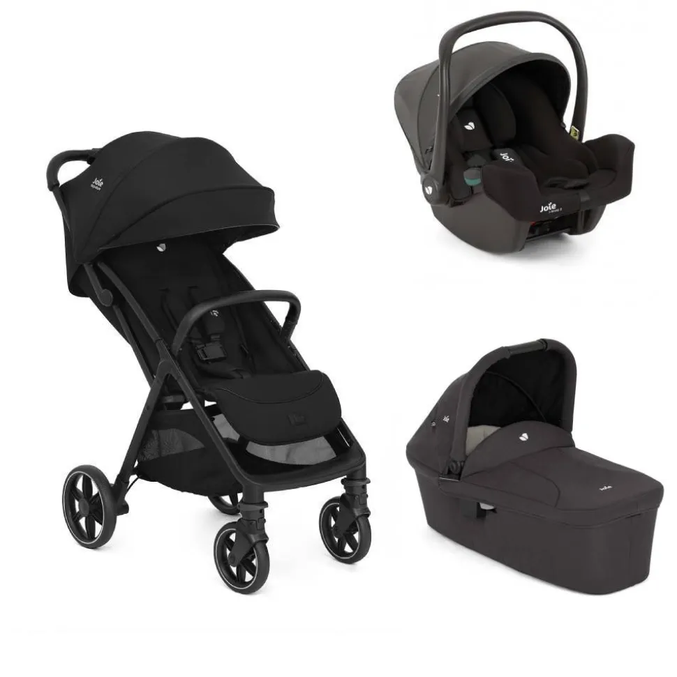 Poussette trio parcel lx signature eclipse + siège auto i-snug 2 shale + nacelle ramble shale