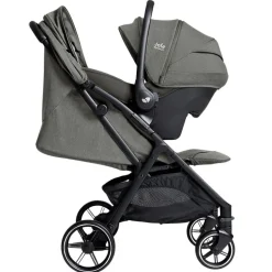 Poussette trio parcel lx signature evergreen + siège auto i-starter eclipse + nacelle ramble shale