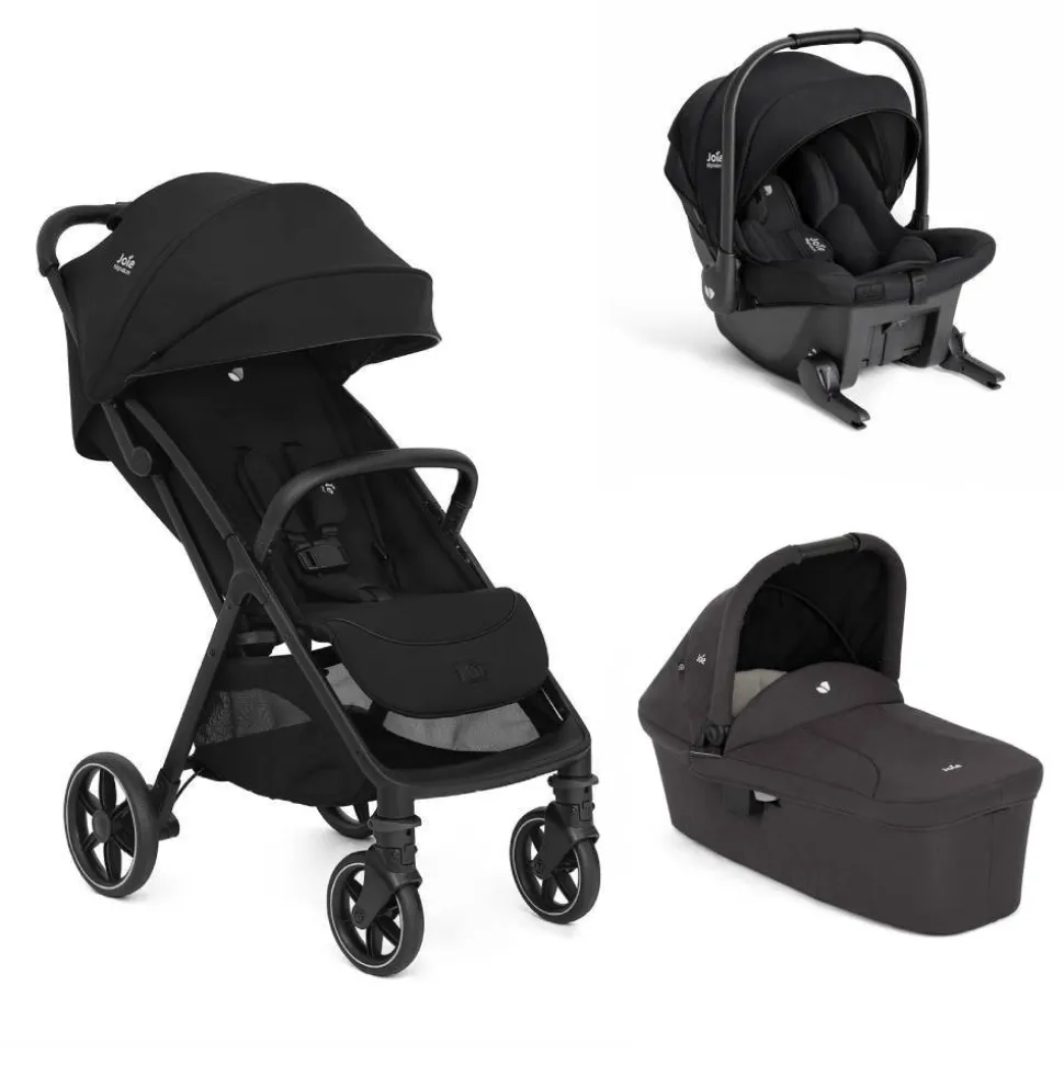 Poussette trio parcel lx signature eclipse + siège auto sprint eclipse + nacelle ramble shale
