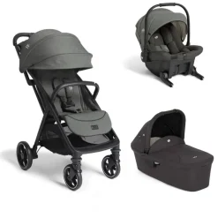 Poussette trio parcel lx signature evergreen + siège auto sprint evergreen + nacelle ramble shale