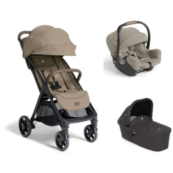 Poussette trio parcel lx signature sandstone + siège auto i-starter sandstone + nacelle ramble shale