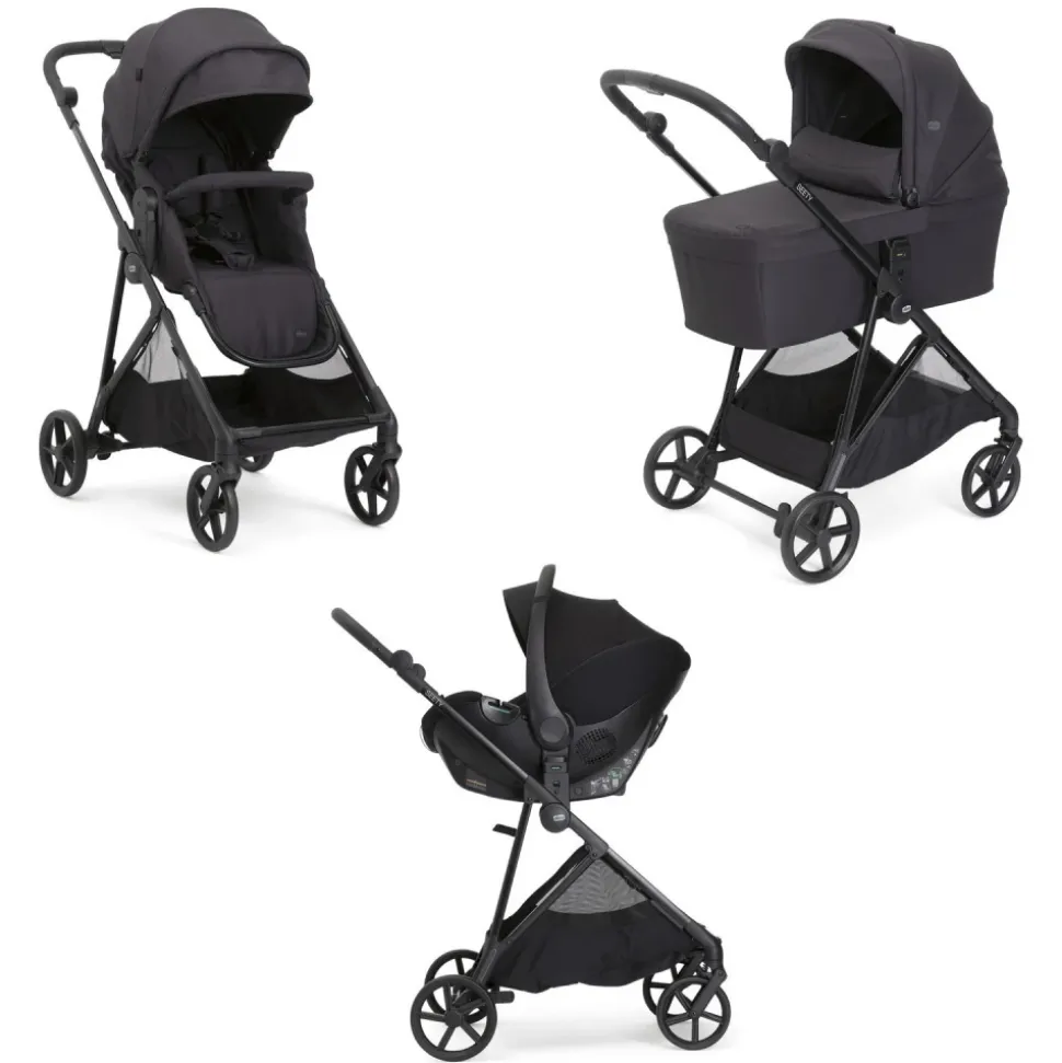 Poussette trio seety2 + siège auto kory + nacelle seety ebony