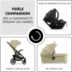 Poussette trio shop n care trio set olive