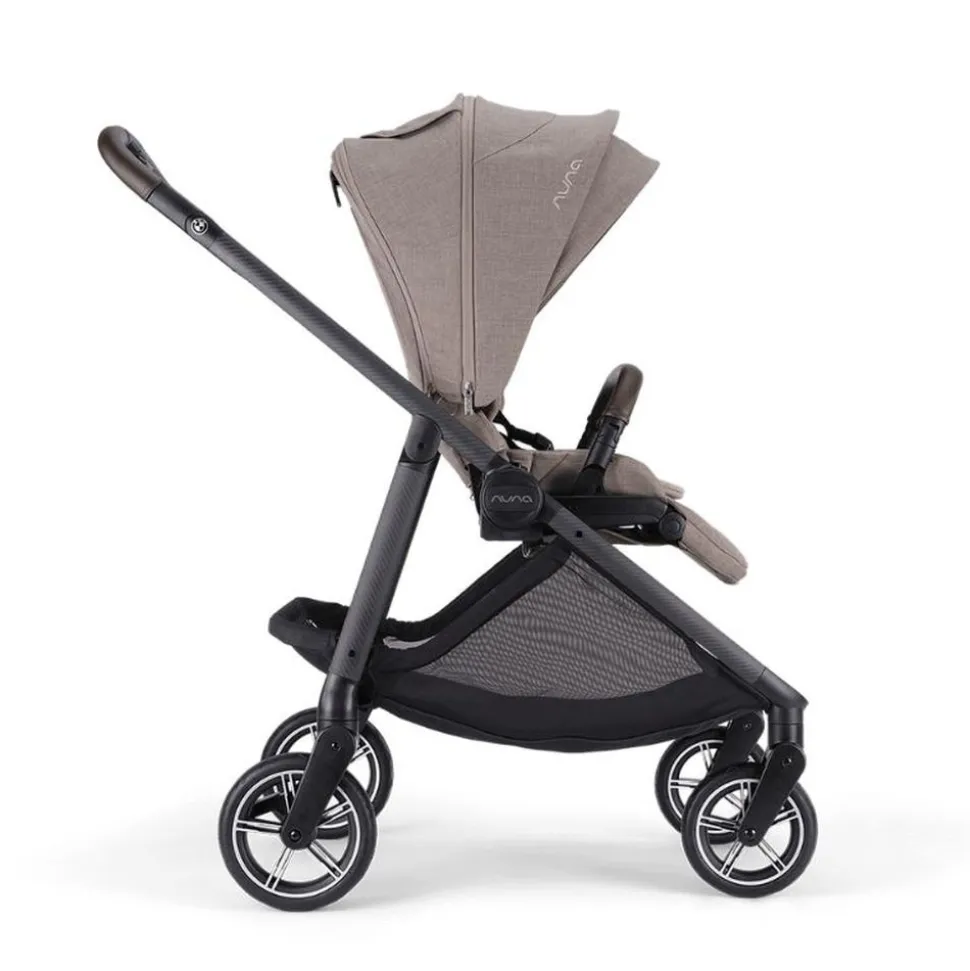 Poussette trio swiv + siège auto pipa next chestnut + nacelle lytl umber - collection bmw