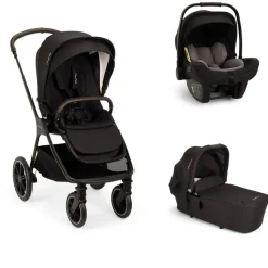 Poussette trio triv lx + siège auto pipa next + nacelle lytl caviar