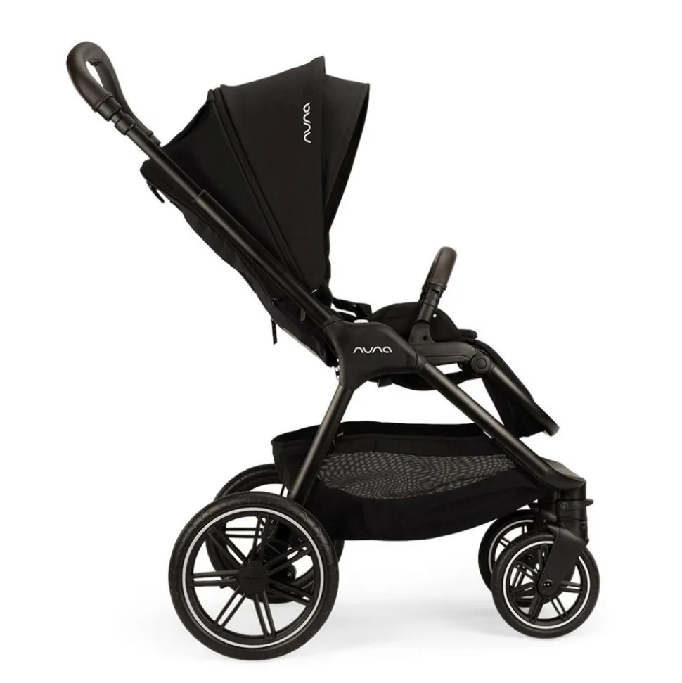 Poussette trio triv lx + siège auto arra flex + nacelle lytl caviar