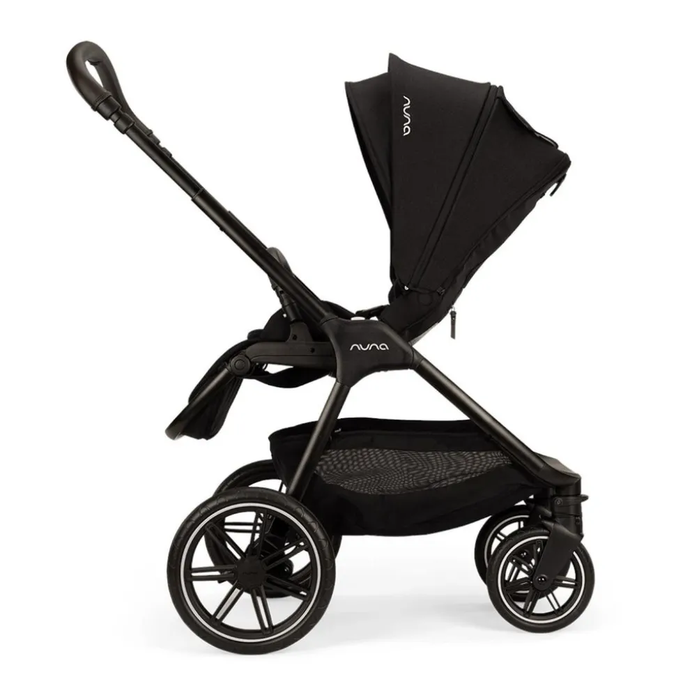 Poussette trio triv lx + siège auto arra flex + nacelle lytl caviar