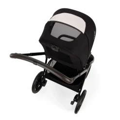 Poussette trio triv lx + siège auto arra flex + nacelle lytl caviar