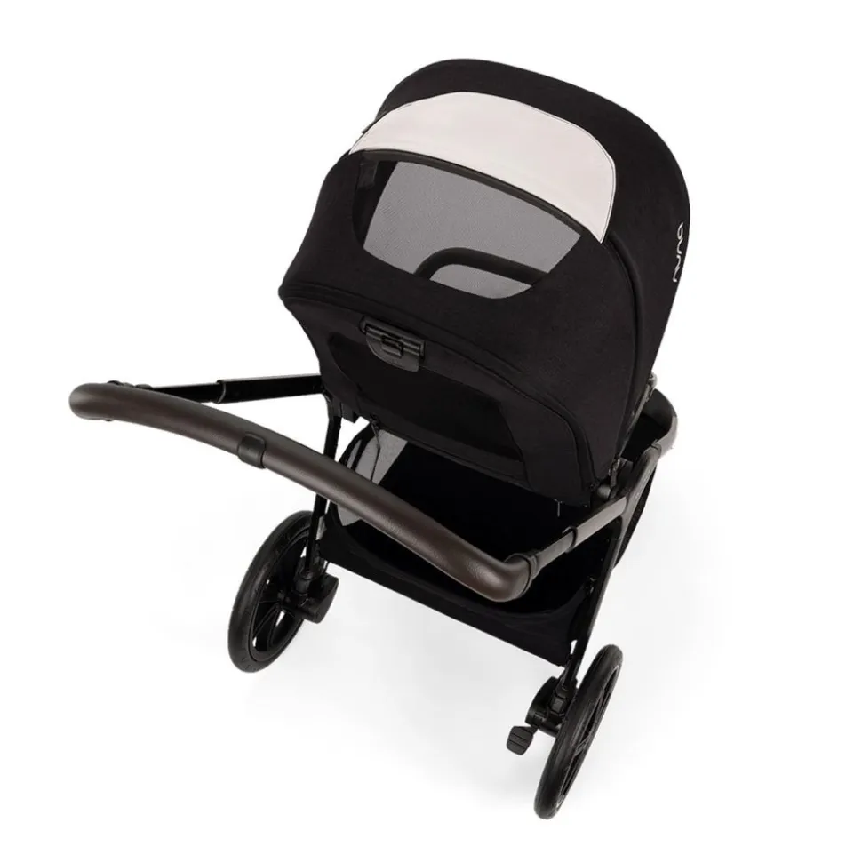 Poussette trio triv lx + siège auto arra flex + nacelle lytl caviar