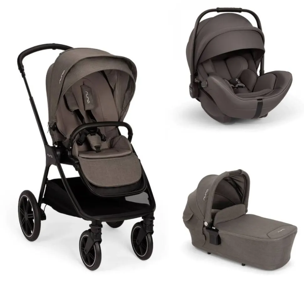 Poussette trio triv lx + siège auto arra flex + nacelle lytl thunder