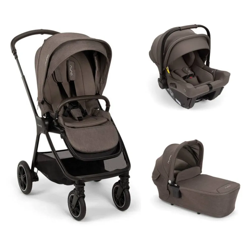 Poussette trio triv next + siège auto pipa urbn + nacelle lytl chestnut