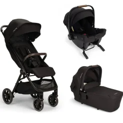 Poussette trio trvl lx + siège auto pipa urbn + nacelle lytl caviar