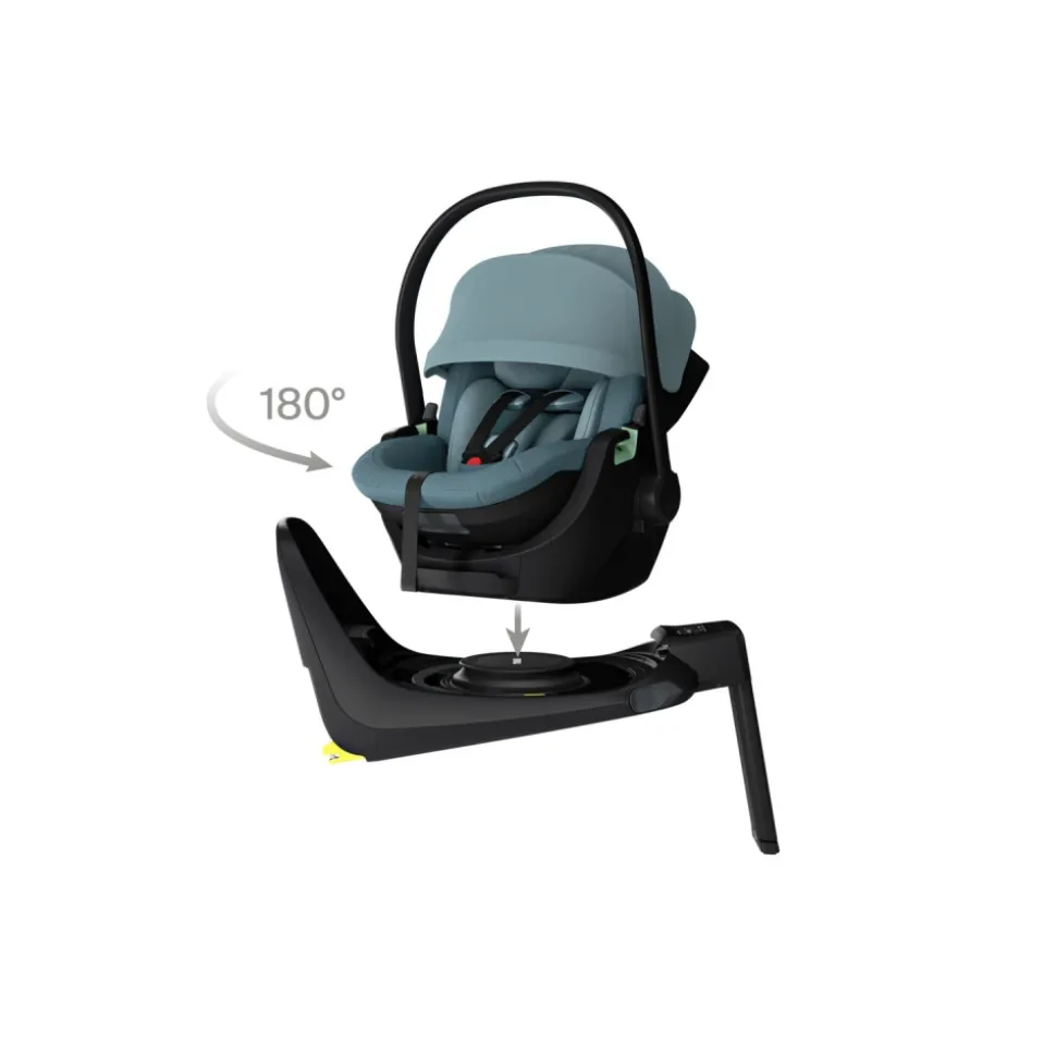 Poussette trio urban glide 3 mid blue + siège auto maple mid blue + nacelle urban glide mid blue