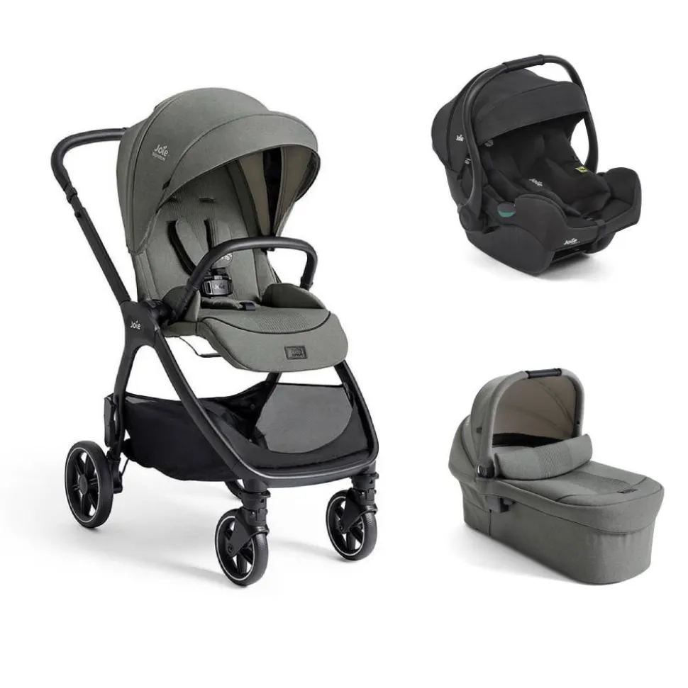 Poussette trio valora + siège auto i-gemm 3 raven + nacelle ramble xl evergreen