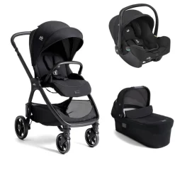 Poussette trio valora + siège auto i-snug 2 raven + nacelle ramble xl eclipse