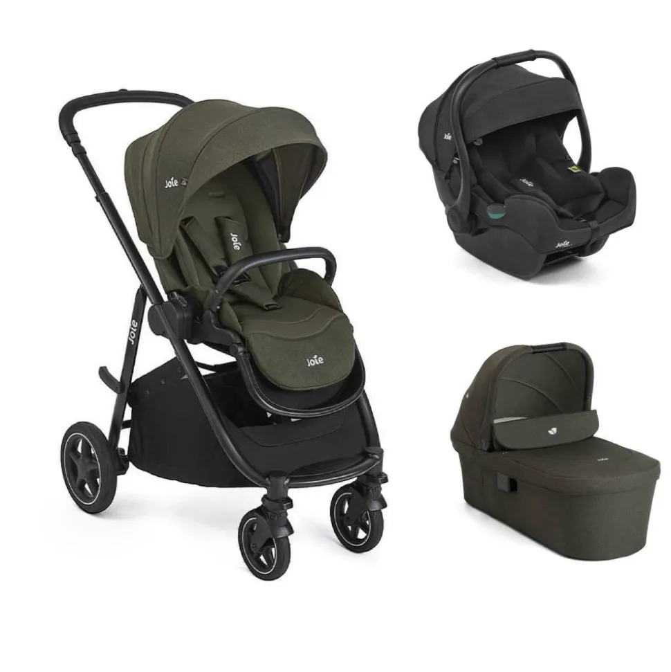Poussette trio versatrax + siège auto i-gemm 3 raven + nacelle ramble xl fern