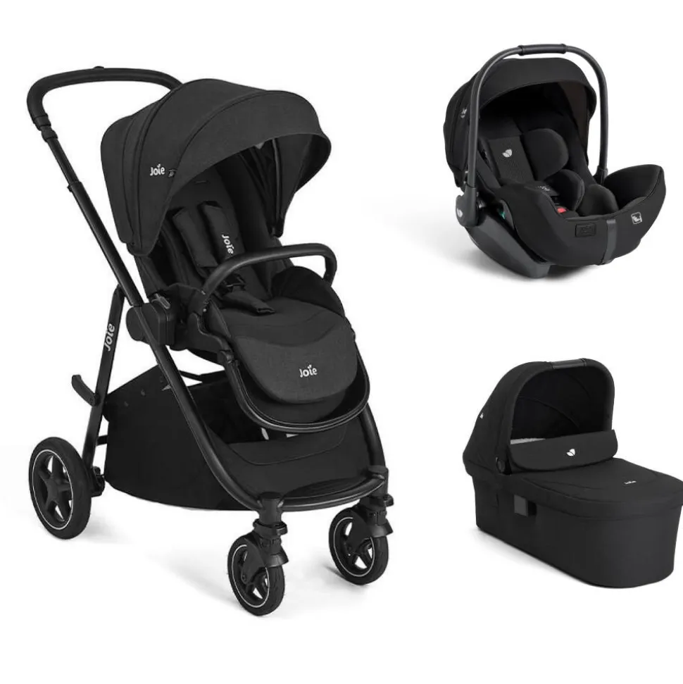 Poussette trio versatrax + siège auto i-level pro eclipse + nacelle ramble xl raven