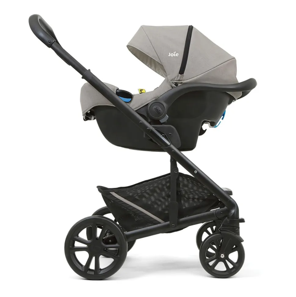 Poussette trio versatrax + siège auto i-gemm 3 + nacelle ramble xl pebble gris