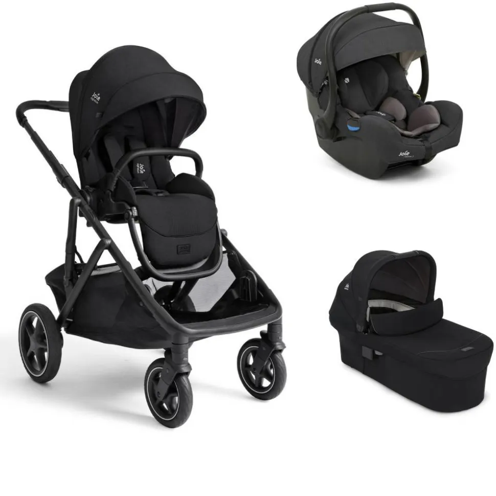Poussette trio versiti eclipse noir + siège auto i-gemm 3 shale noir + nacelle ramble xl eclipse noir