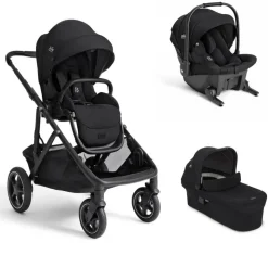 Poussette trio versiti + siège auto sprint + nacelle ramble xl signature eclipse noir
