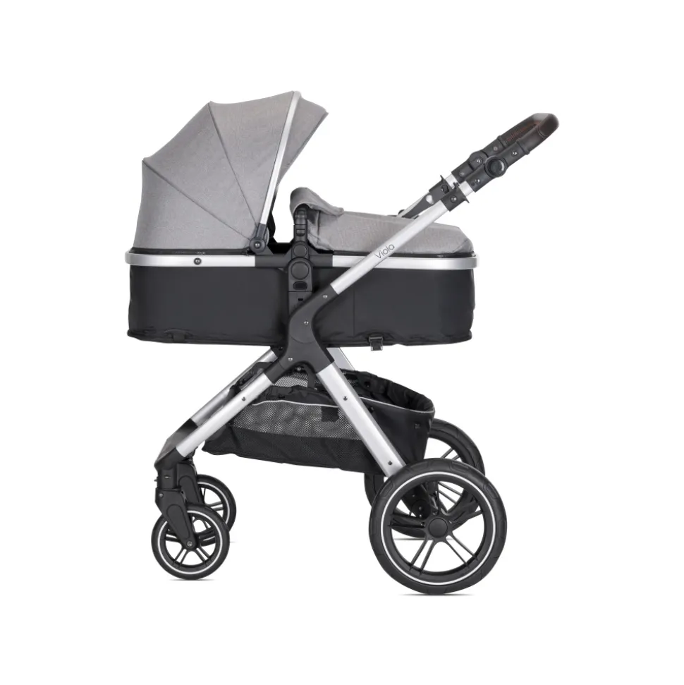 Poussette trio viola gris avec siège auto spirit