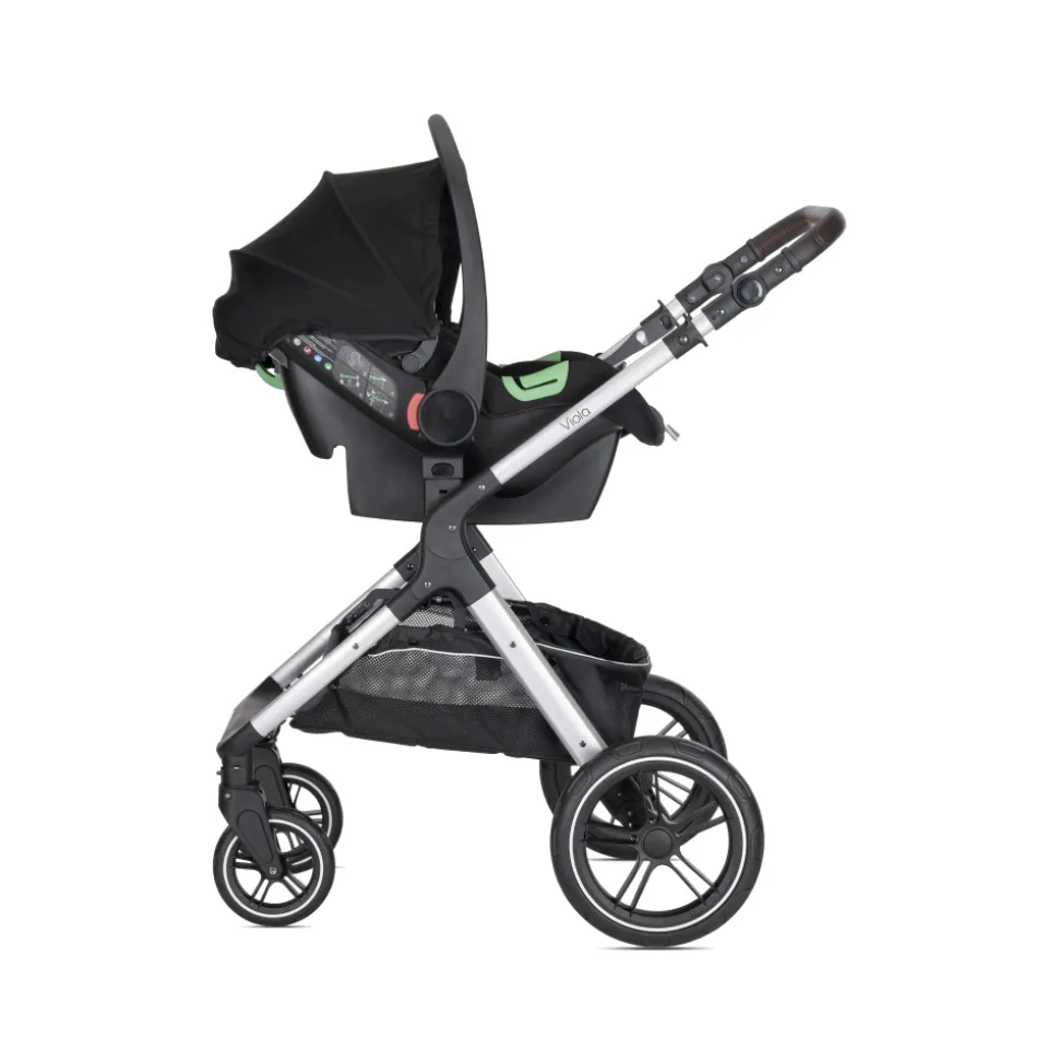 Poussette trio viola gris avec siège auto spirit