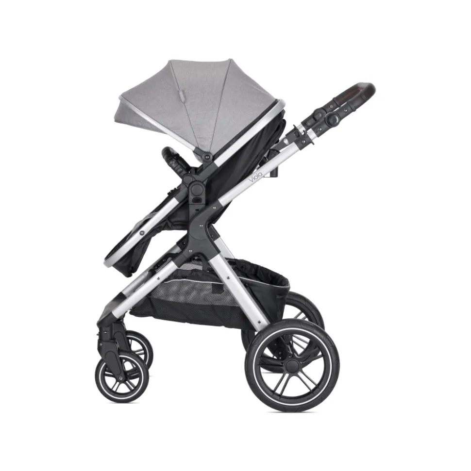 Poussette trio viola gris avec siège auto spirit
