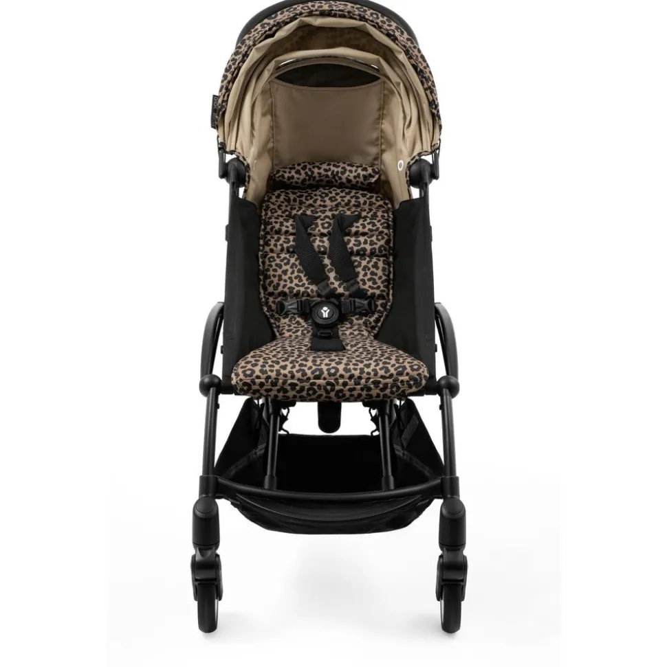 Poussette trio yoyo 3 - châssis blanc pack 6+ siège auto izi go modular x2 by besafe + nacelle léopard / noir