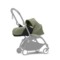 Poussette trio yoyo 3 - châssis blanc pack 0+ & 6+ olive + siège auto izi go modular x2 by besafe