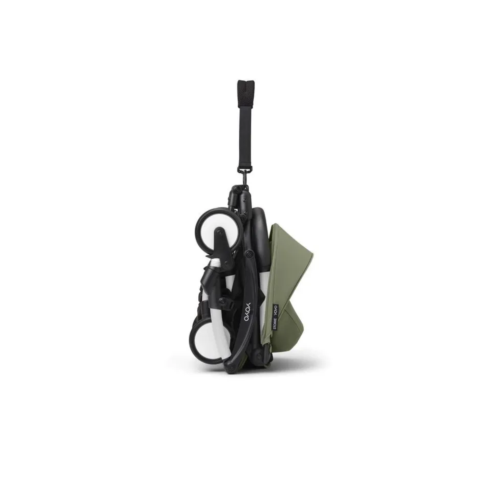 Poussette trio yoyo 3 - châssis blanc pack 0+ & 6+ olive + siège auto izi go modular x2 by besafe