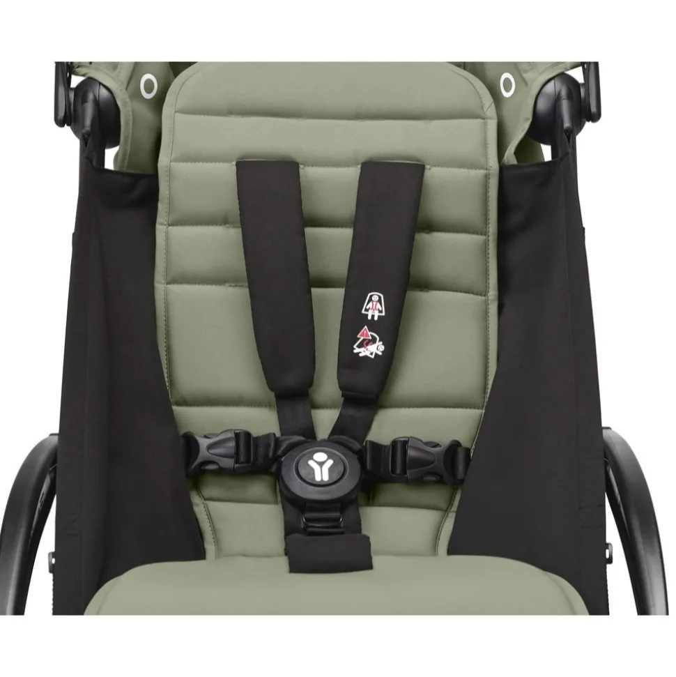 Poussette trio yoyo 3 - châssis noir pack 6+ siège auto izi go modular x2 by besafe + nacelle olive