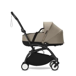Poussette trio yoyo 3 - châssis noir pack 6+ siège auto izi go modular x2 by besafe + nacelle taupe