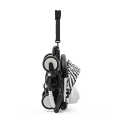 Poussette trio yoyo 3 pack 0+ et 6+ + siège auto pebble 360 pro² black - châssis blanc - zebra / noir