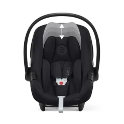 Poussette trio yoyo 3 pack 6+ et siège auto aton b2 black + nacelle yoyo - chassis blanc - zebra / noir