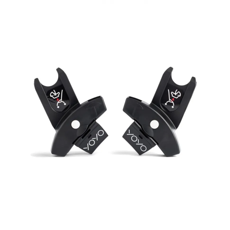 Poussette trio yoyo 3 pack 6+ et siège auto cloud g3 black + nacelle yoyo - chassis blanc - toffee