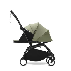 Poussette trio yoyo 3 pack 0+ & 6+ + siège auto cloud t plus black - châssis blanc - olive