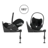 Poussette trio yoyo 3 pack 0+ & 6+ + siège auto cloud t plus black - châssis blanc - léopard / noir