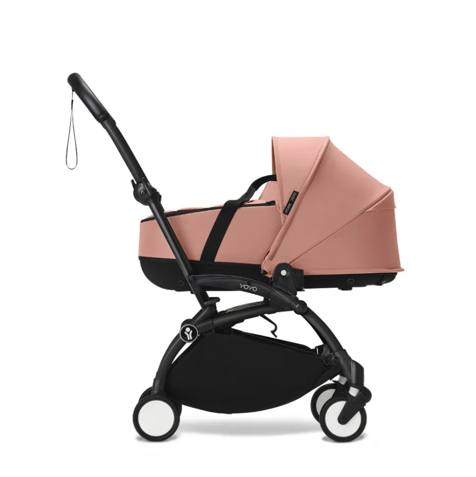 Poussette trio yoyo 3 + siège auto cloud t black + nacelle - châssis blanc - ginger