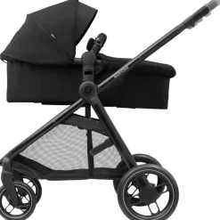 Poussette trio zelia 3 essential black + siège auto cabriofix i-size + nacelle