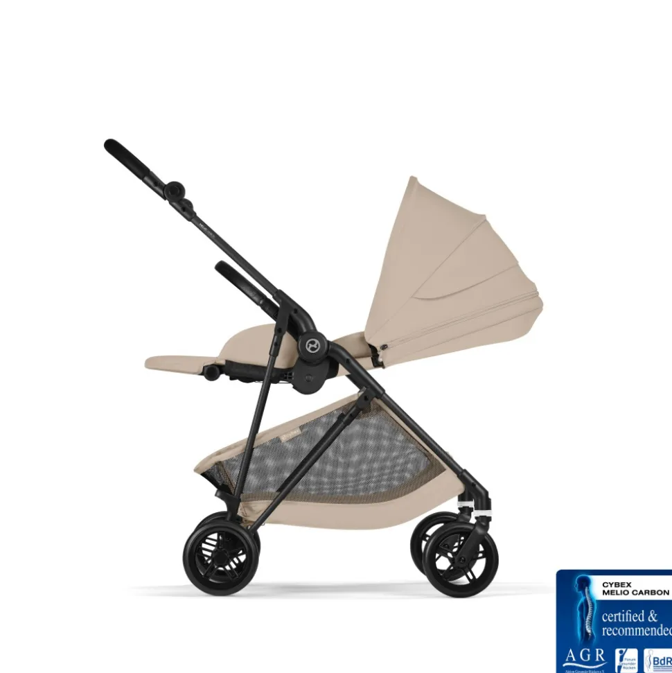 Poussette ultra légère melio carbon 6 almond beige