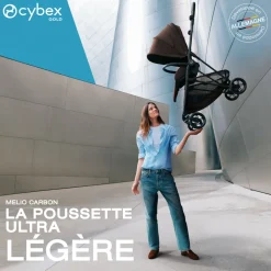 Poussette ultra légère melio carbon 6 stormy blue