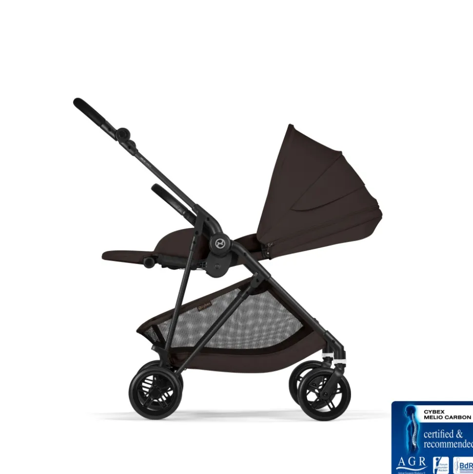 Poussette ultra légère melio carbon 6 chocolate brown