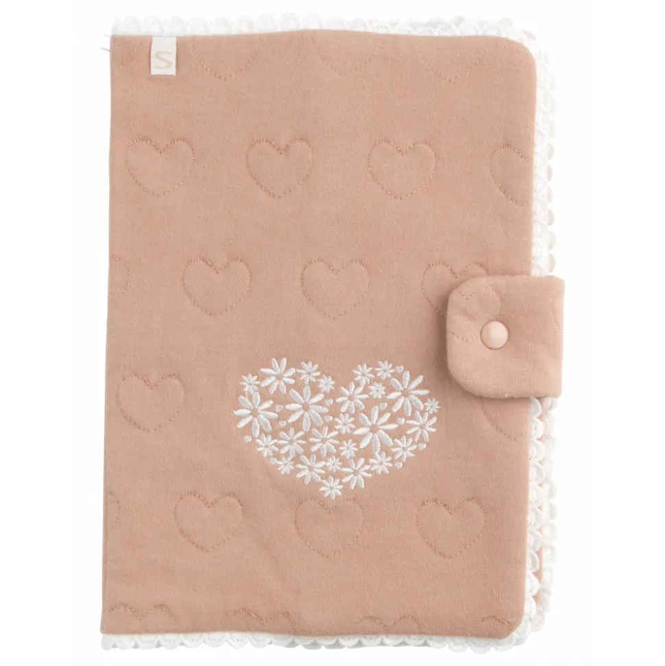 Protège carnet de santé bébé petit coeur