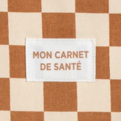 Protège carnet de santé damier petit chou