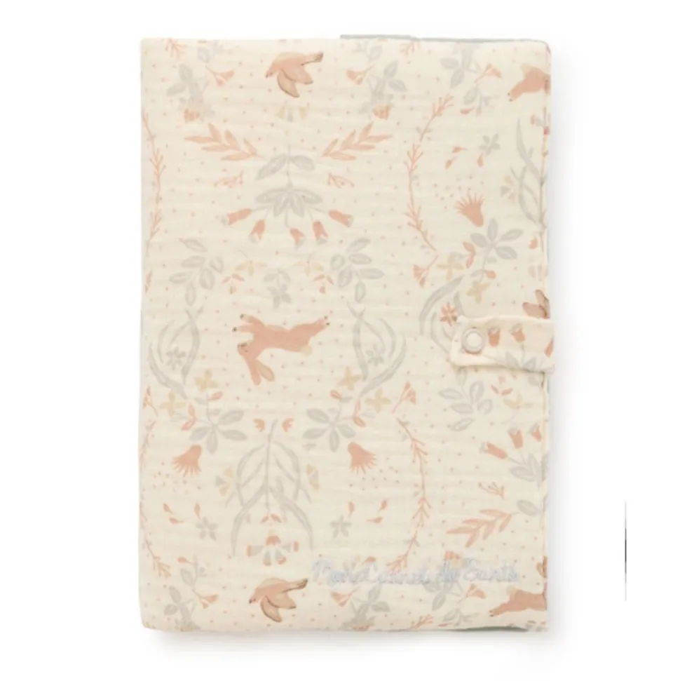 Protège carnet de santé - jardin enchanté